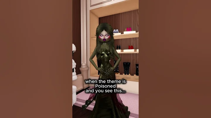 WHEN THE THEME IS POISONED AND YOU SEE THIS... #dresstoimpressroblox #dresstoimpress  #roblox #dti