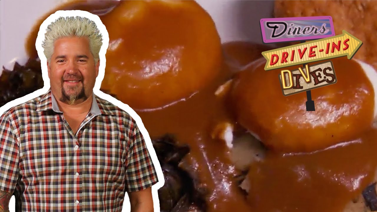 Guy Fieri Tries Southern Bubble and Squeak | Diners, Drive-Ins and Dives | Food Network