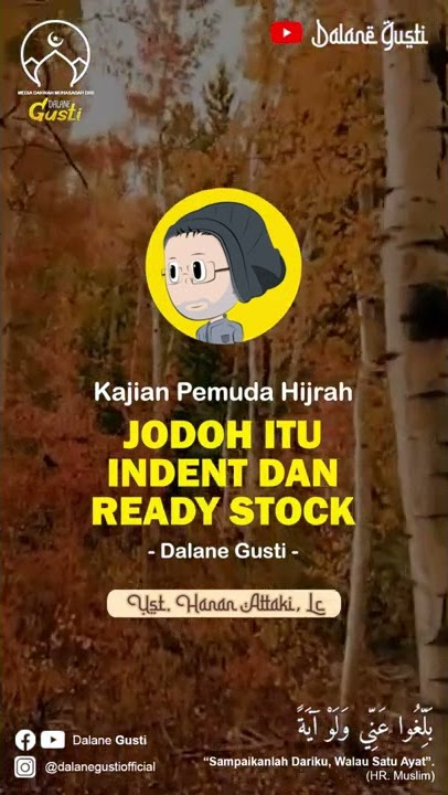 Jodoh Itu Indent dan Ready Stock - Ustadz Hanan Attaki, Lc #Shorts