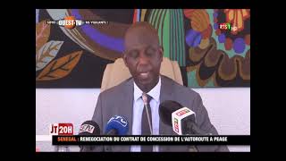 SENEGAL : RENEGOCIATION DU CONTRAT DE CONCESSION DE LAUTOROUTE A PEAGE