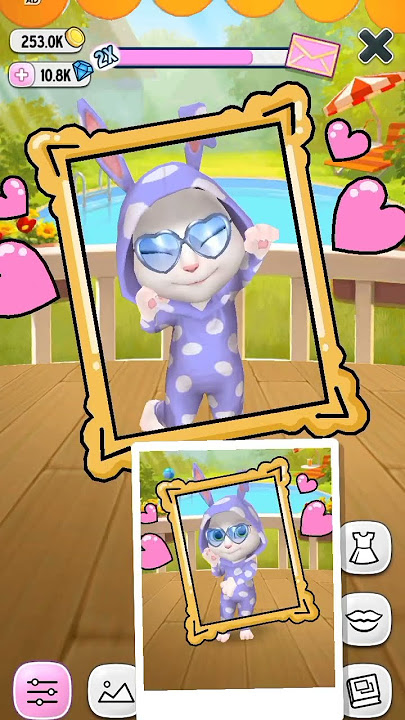 my baby Angela Taking a photo 📸#catgame #gaming #mytalkingtom2 #mybabyangela