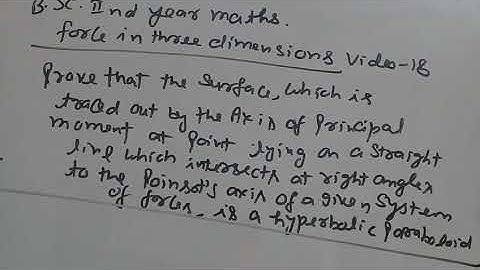 force in three dimensions b.sc class video 18