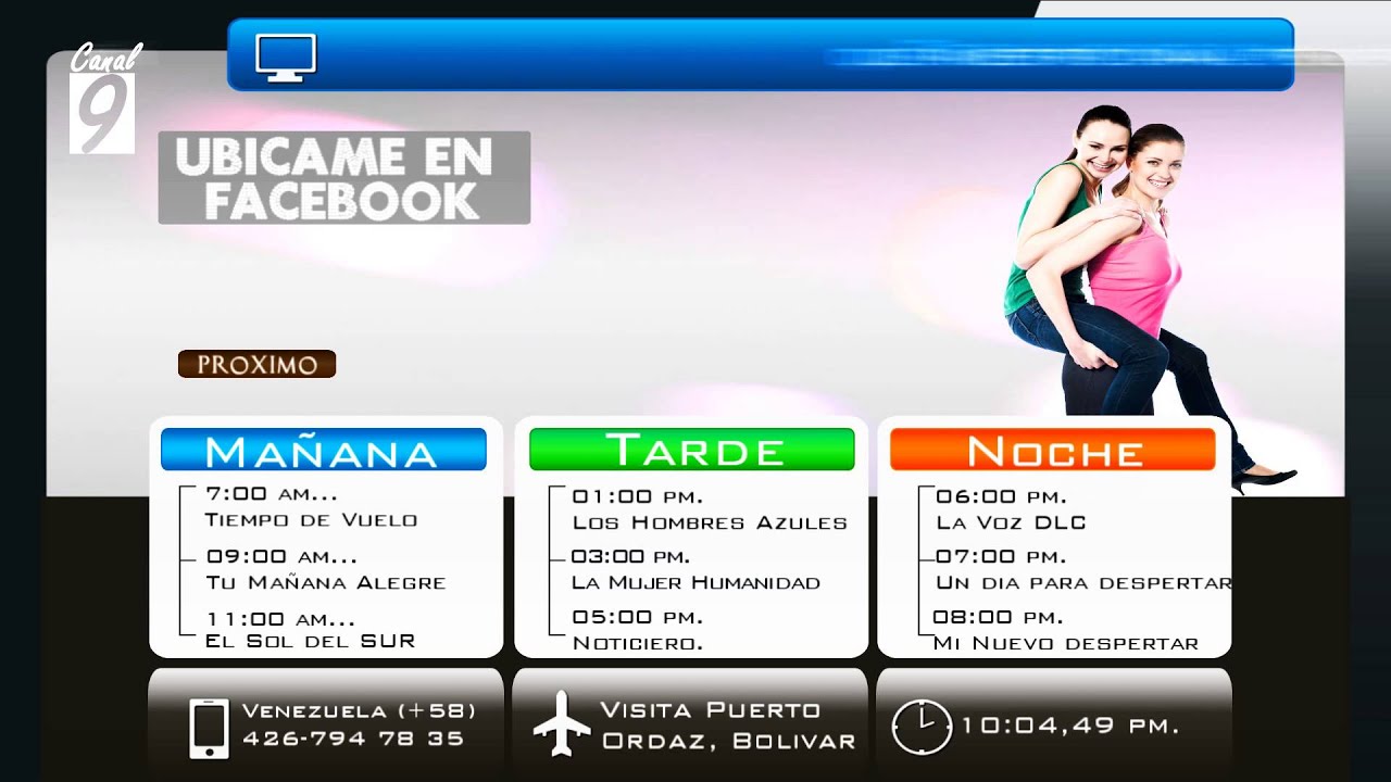 Programacion del dia Canal 9. - YouTube