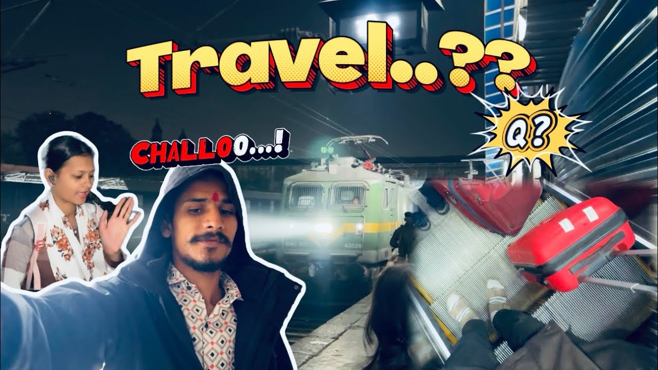 “Random Train Trip 😵 Or a planned .?? | Destination Secret Hai!” | Om Kukadiya Daily vlogs