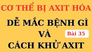 CƠ THỂ AXIT HÓA, đơn giản hay mối nguy hại, khử thế nào cho khoa học | Ds Nguyễn Quốc Tuấn