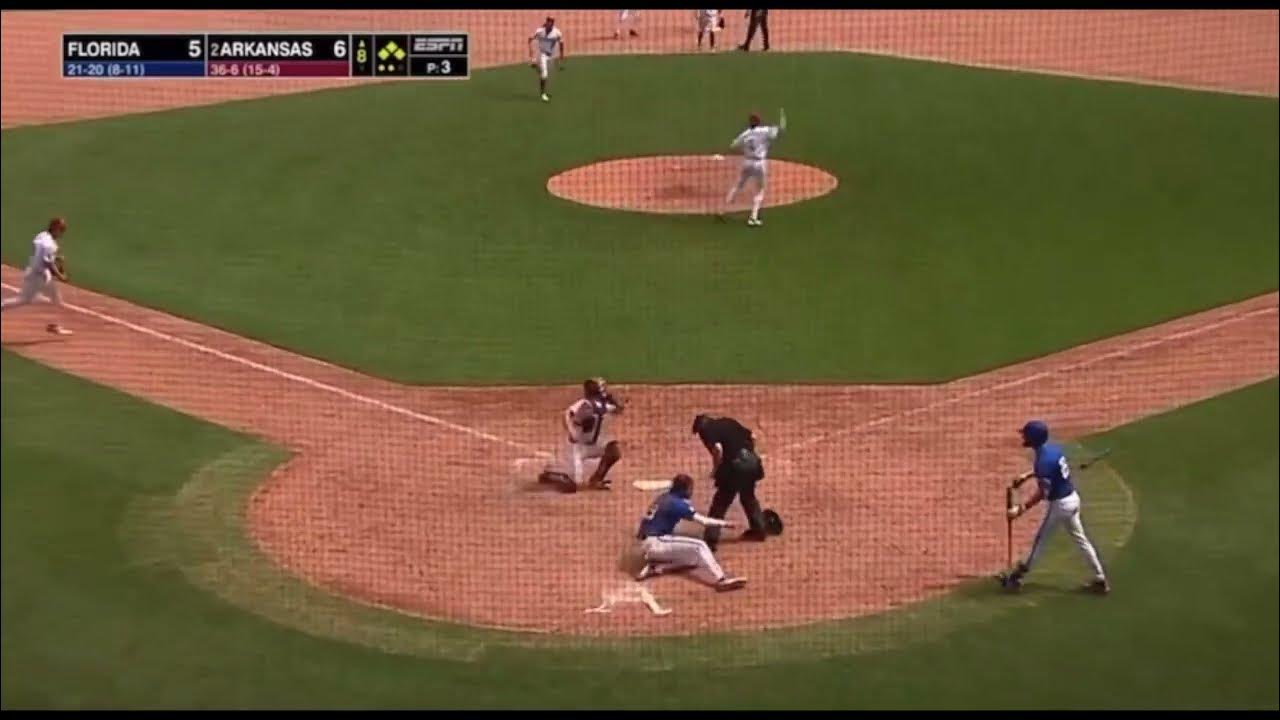 Outfielder Completely Dekes Base Runner YouTube