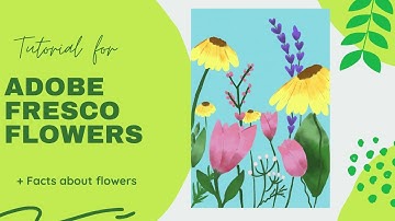 DIY Adobe Fresco Flower Painting! #shorts