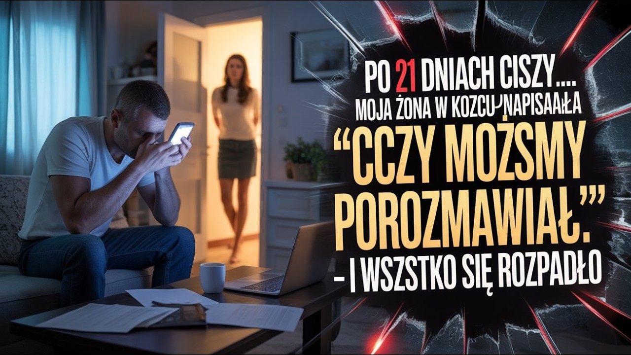 Po 21 dniach ciszy moja żona w końcu napisała „Czy możemy porozmawiać” — i wszystko się rozpadło