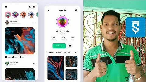 social media project in sketchware pro #AndroidAppdeveloper #sketchware #Aauraparti