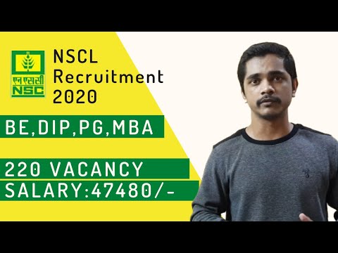 NSCL Recruitment 2020 | NO GATE exam | Government jobs 2020 | Pravin kale