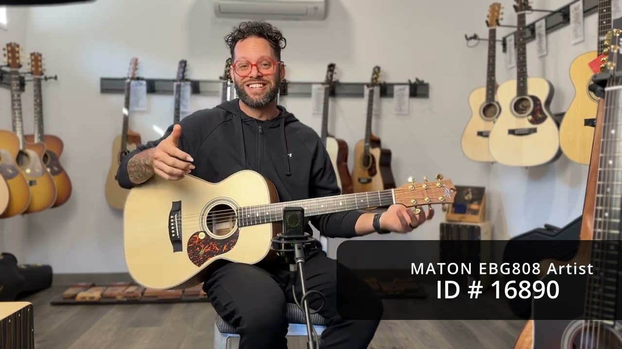 Maton Guitars EBG808 Artist #16890 - YouTube