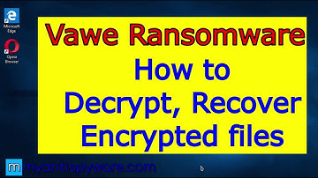 Vawe ransomware virus. How to decrypt .Vawe files. Vawe File Recovery Guide.