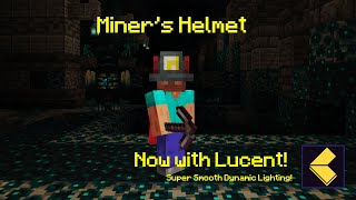 Miner's Helmet Lighting Comparison with Lucent (Minecraft 1.19)