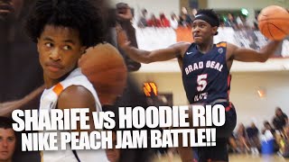 SHARIFE COOPER vs HOODIE RIO at Nike Peach Jam!! | Rife & BJ Boston COMBINE FOR 69 Pts in THRILLER