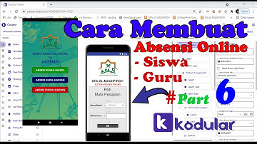 Membuat Absensi Online dengan Kodular ~ Part 6| Kodular