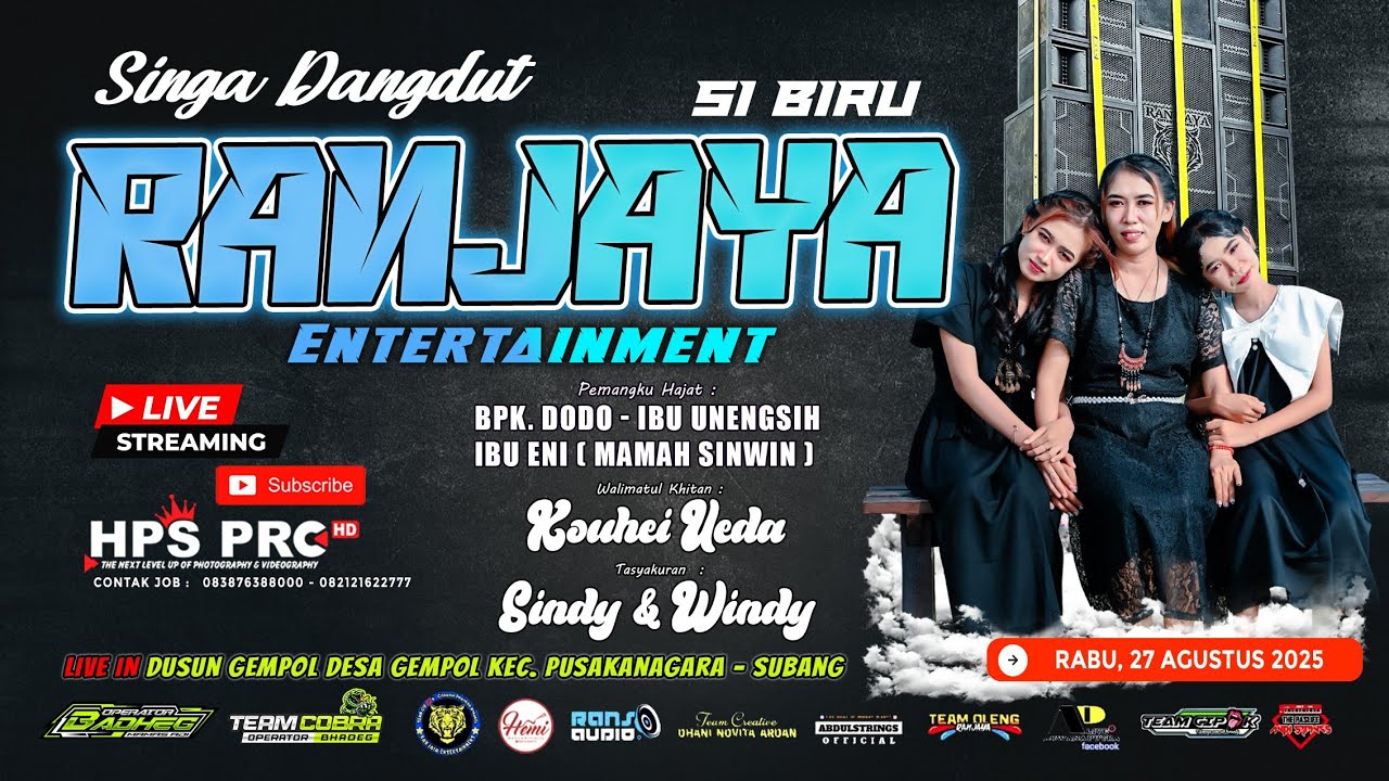 🔴LIVE NGARAK  SI BIRU RAN JAYA ENTERTAINMENT | RABU, 27 AGUSTUS 2025 | GEMPOL - PUSAKANAGARA SUBANG