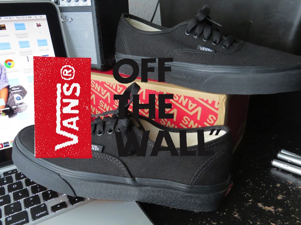 VANS CLASSIC AUTHENTIC BLACK/BLACK - UNBOXING | ON FOOT - YouTube