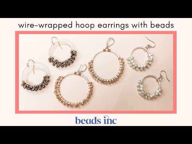 Wire Wrapped Hoop Earring Tutorial - Jewelry Tutorial Headquarters