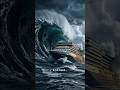 That Rogue Wave Nearly Took Out a Giant Cruise Ship #usashorts #usa #sea #ocean