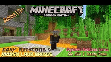 Beginners Redstone Series 1.13+ Hidden Lava Bridge Tutorial