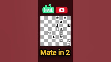 Only Geniuses Solve This in 10 Seconds! #MateIn2 #chesspuzzle