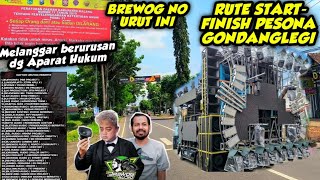 Brewog  No In This Orderstart  Finish Route Of The Pesona Gondanglegi 2025 Carnival