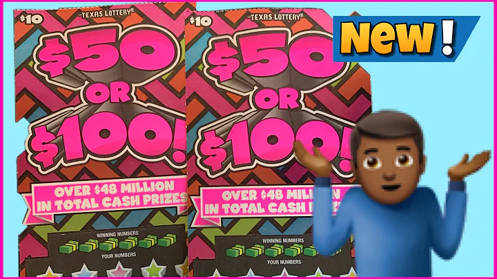 New $50 or $100 Texas Lottery Scratch Off Ticket