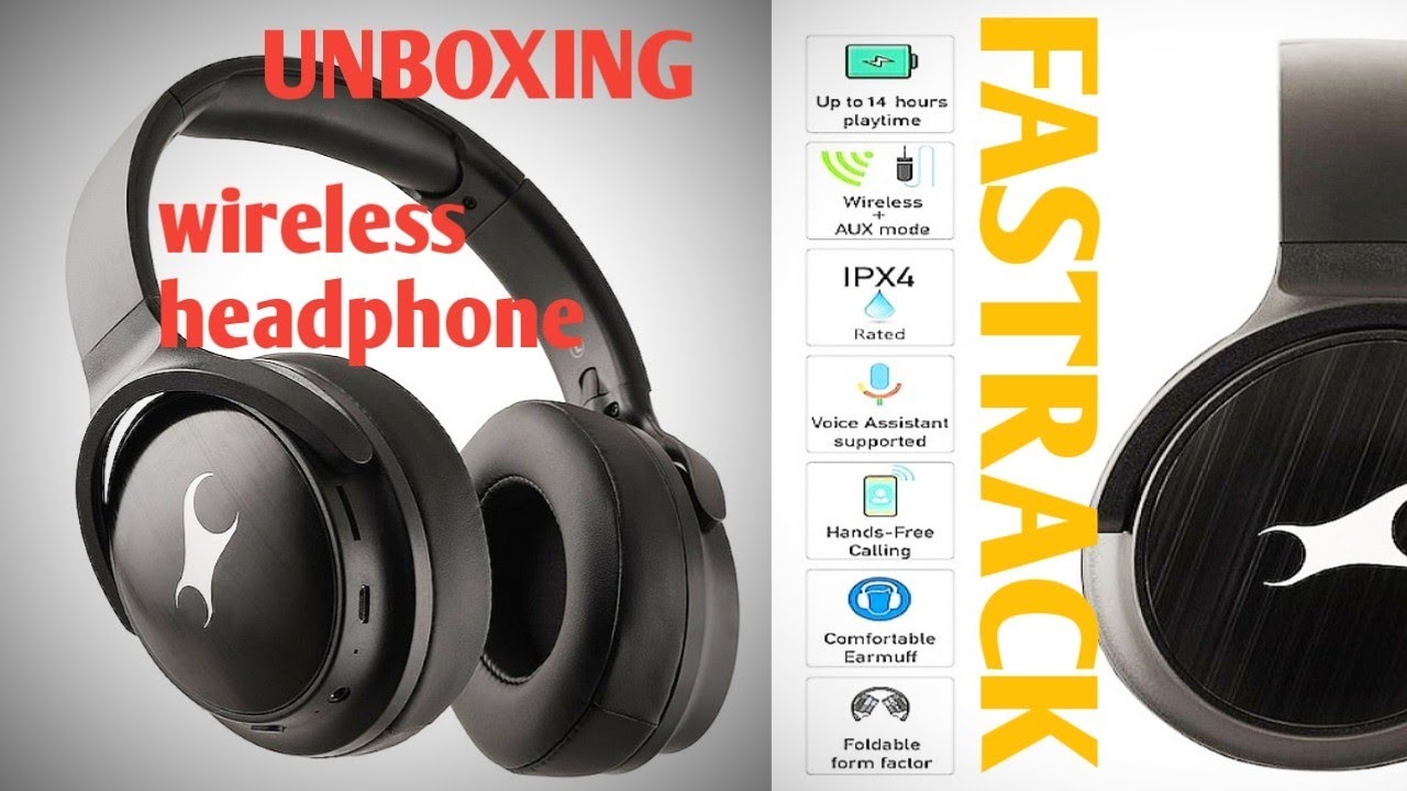 Fastrack Reflex Tunes F01 Wireless Bluetooth Headphone Unboxing New ...
