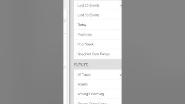 Liberty Live (Powered by Alarm.com) App - History