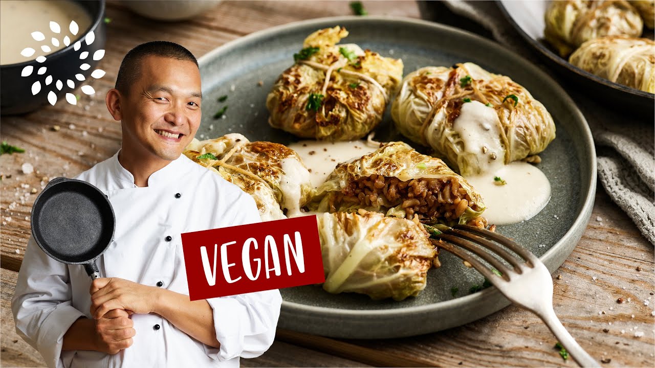 Wirsing mit Reisfüllung [Rezept] - Vegan