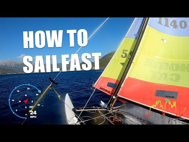 How to sail fast  Hobie 16 multi cam with commentary