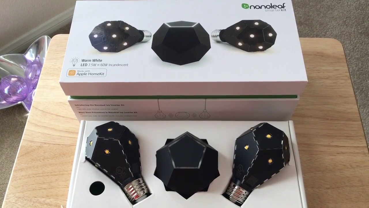 Nanoleaf Smarter Kit LED Lights & Hub Unboxing Apple HomeKit 2-16-16 ...