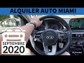 El alquiler del auto en Miami - septiembre 2020