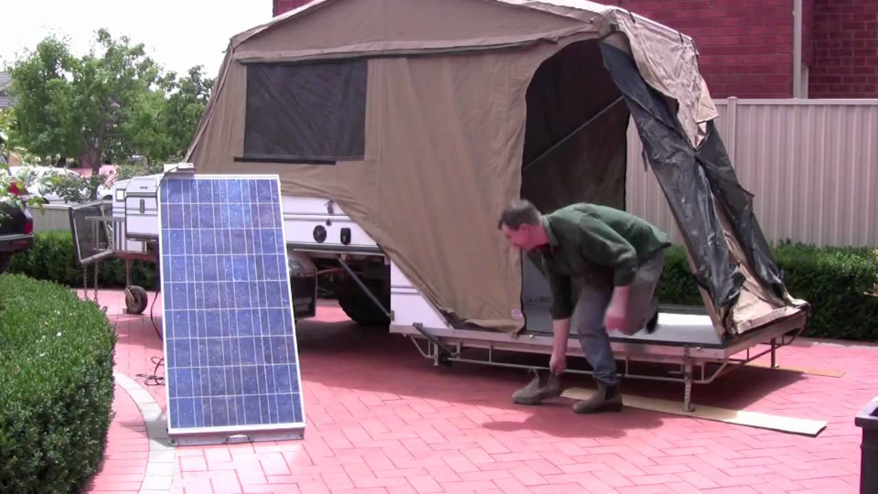 Opening an Aussie Swag Camper Trailer YouTube