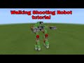How to make a walking shooting robot in Minecraft Bedrock Edition