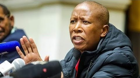 Julius Malema "I will never be intimidated by VBS" speaking at The progressive Caucus briefing