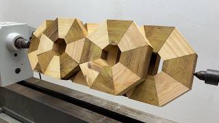 Impressive And Unique - What Will Happen When This Bizarre Block Of Wood Is Rotated On Wood Lathe