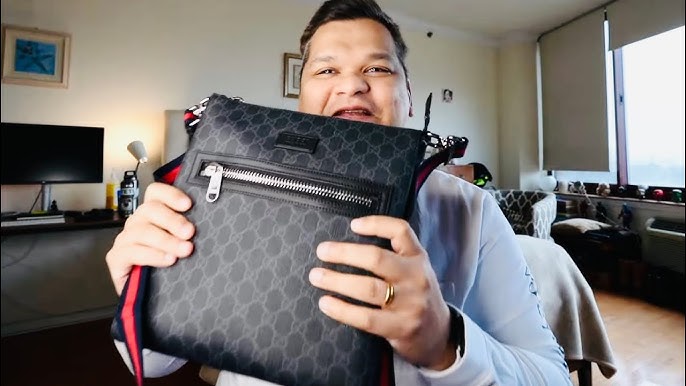 Gucci messenger bag men's unboxing and review from DHgate 