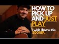 Guitar secrets  how to just pick up  play simple steps 