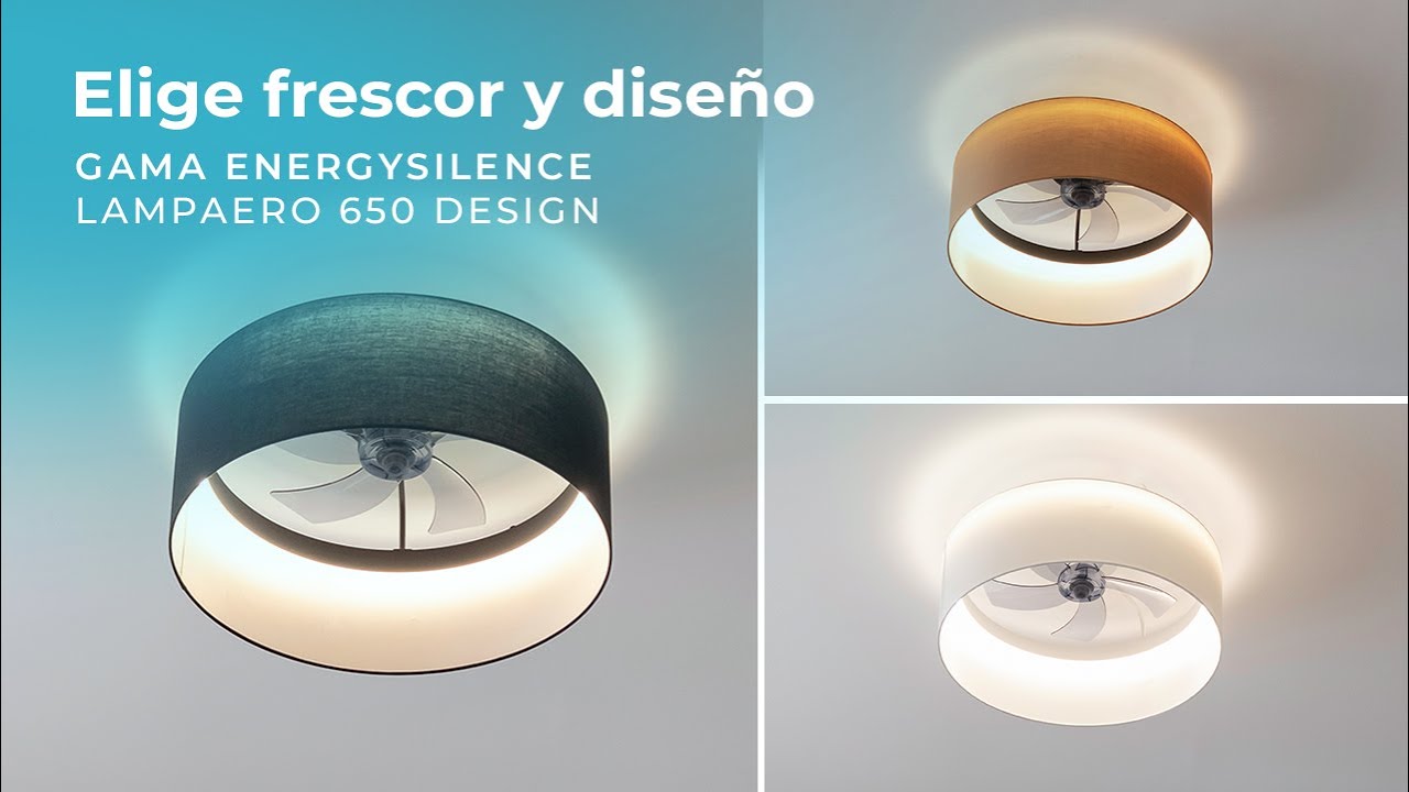 Gama de ventiladores de techo EnergySilence Lampaero 650 Design