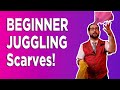 How to juggle 2 scarves in one hand beginner