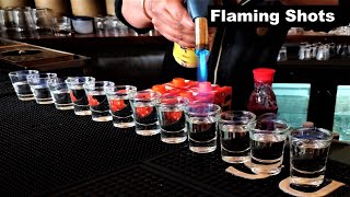 How to make fire shot | Flaming Drinks | Drink Fire shot | Flaming Shots | fire shot drink names Resimi