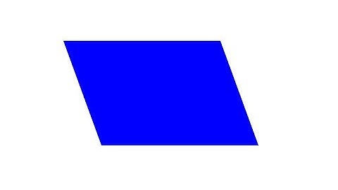 Parallelogram shape with HTML and CSS