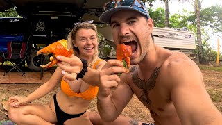 Camping, Fishing & Crabbing - Weekend mission - Catch and Cook Seafood