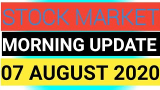 Stock Market Updates : 7 Aug 2020, Nifty, Sensex, Dow Jones, Nasdaq, Share Market News,Bank Nifty