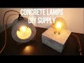 DIY Concrete Lamps