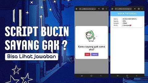 The Latest Bucin HTML Script Tutorial for Your Girlfriend | Viral TikTok