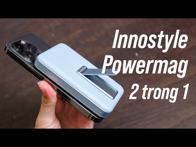 Trên tay pin dự phòng Innostyle Powermag 2 trong 1