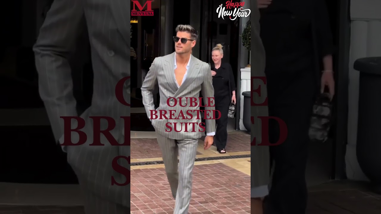 "Elevate Your Style with a Double-Breasted Suit | MensUSA Exclusive!"