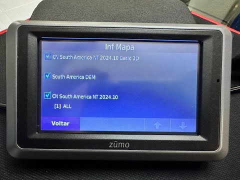 Atualização GPS para moto Garmin Zumo 660 